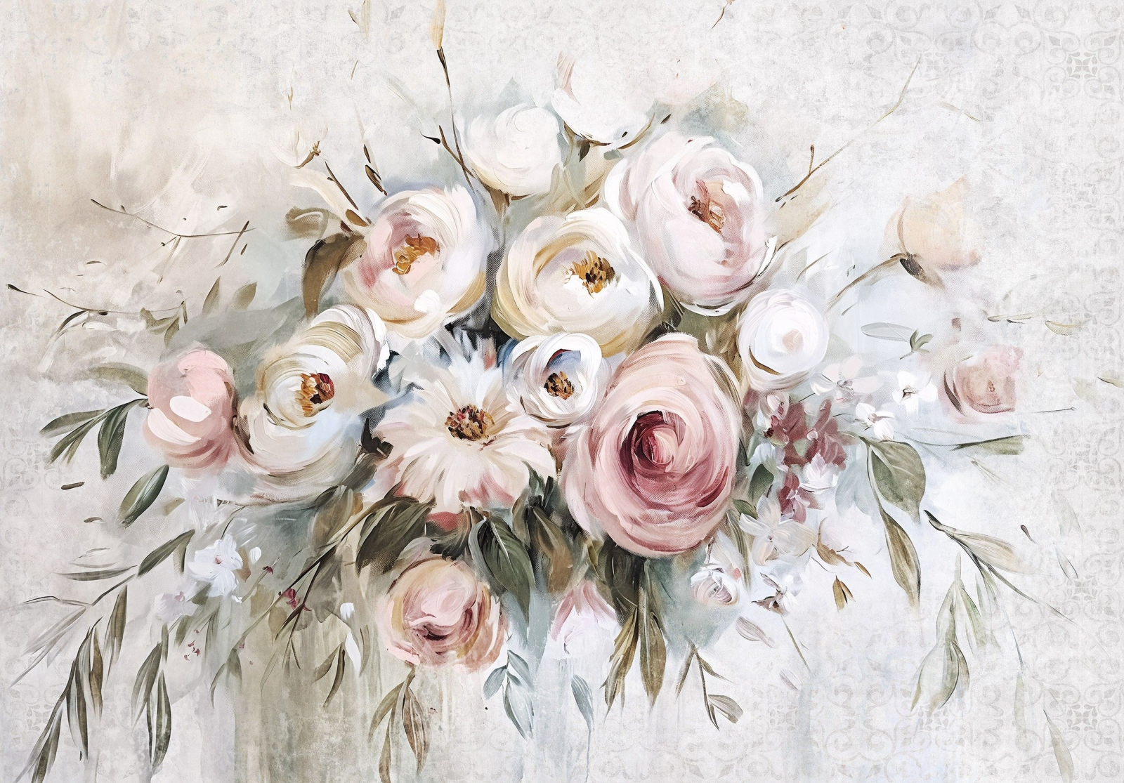 Флис Фототапет FLOWERS художествен стил